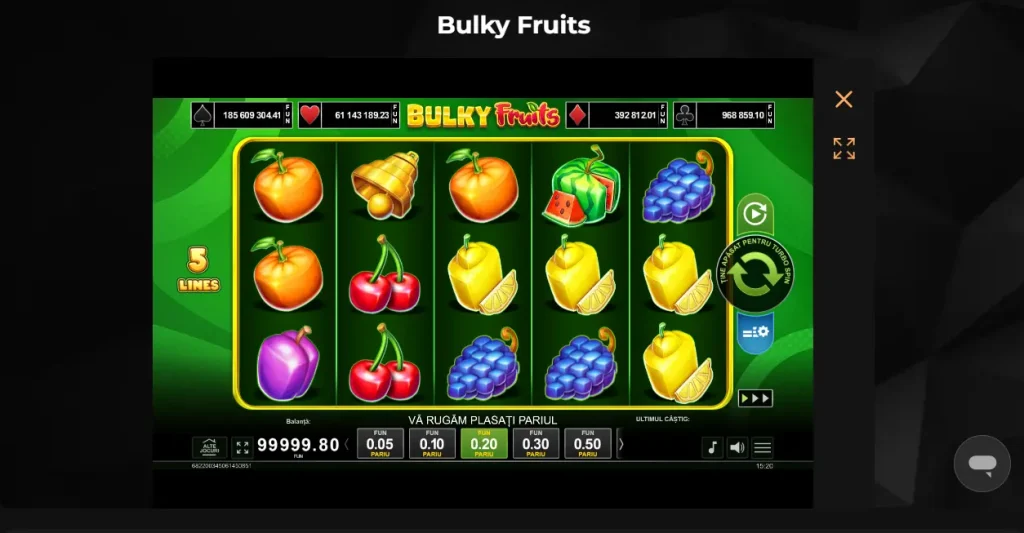 Bulky Fruits Joc la Princes Casino